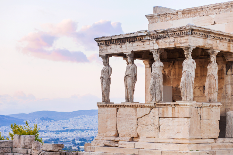 De Akropolis in het hart van Athene
