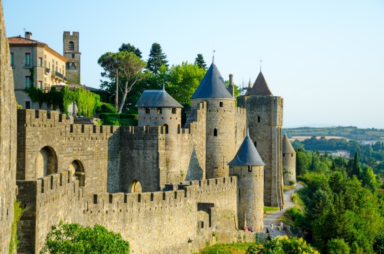 La cité médiévale fortifiée de Carcassonne