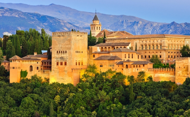 Palazzo dell'Alhambra a Granada, Spagna