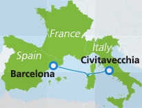 map-route-barcelona-civitavecchia