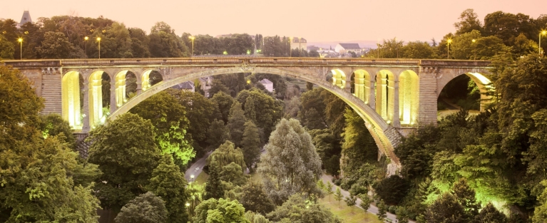 Ponte Adolphe, città di Lussemburgo