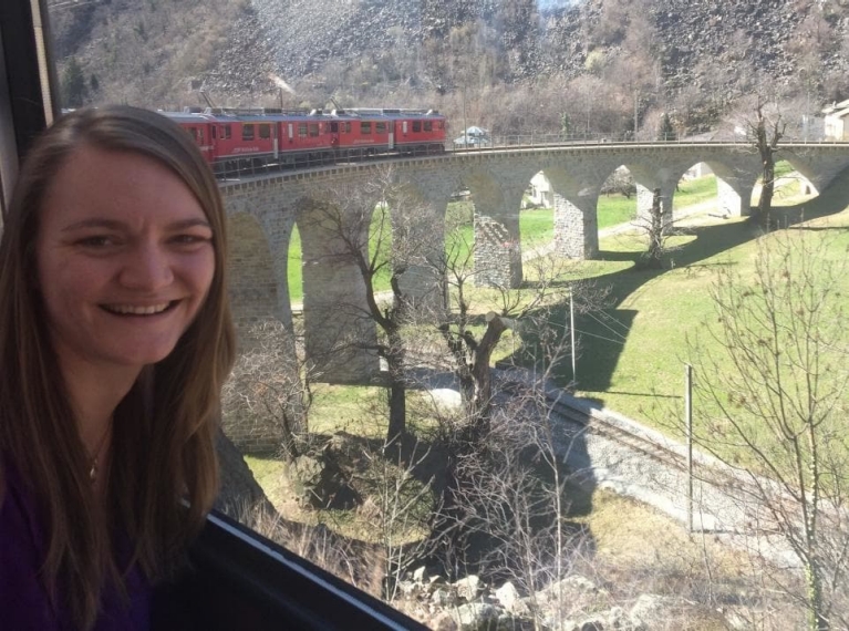 "The Bernina Express route is without a doubt the most beautiful train route in Europe!"