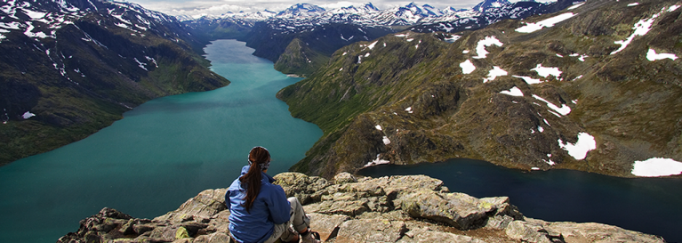 Spectaculair uitzicht op een van de fjorden van Noorwegen