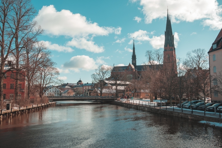 Vista de la catedral de Uppsala