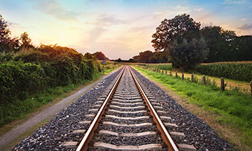 train-tracks-at-sunset-sunrise