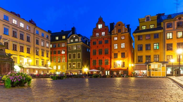 sweden-stockholm-square-summer-night