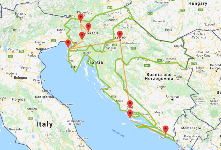 croatia-and-slovenia-summer-route